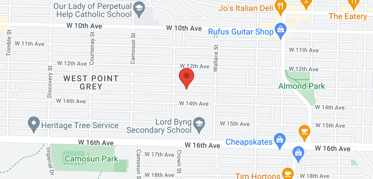 map of 3968 W 13TH AVENUE